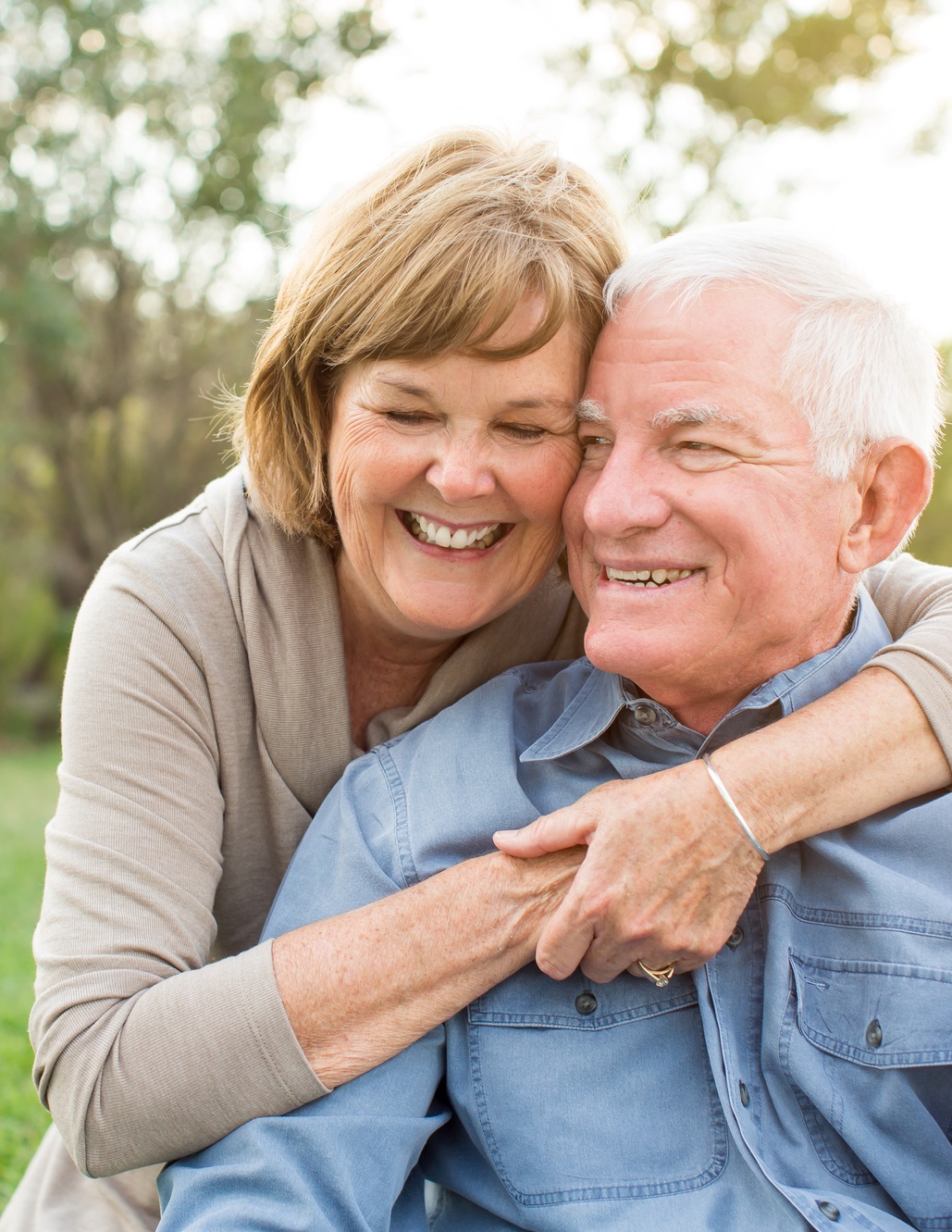 Mature senior couple
